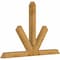 Ekena Millwork Saratoga Rough Sawn Timber Gable Bracket, Western Red Cedar, 96"W x 64"H x 6"D x 6"F, 16/12 Pitch GBW096X64X0606SAR00RWR - alternate 2